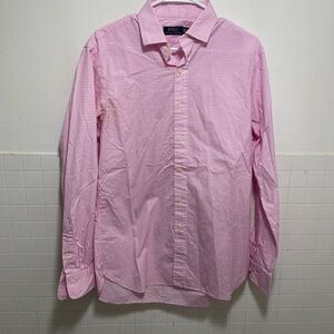 Polo by Ralph Lauren Men's Pink Gingham Shirt
